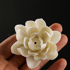 磁器香炉  蓮香ホルダー  ホームオフィス茶屋禅仏教用品  ホワイト  60x40mm&nbsp;PW23060842430