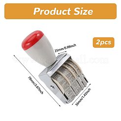 Plastic Dater Stamp with Different Dates & Years & Customization Options&nbsp;OFST-WH0004-164