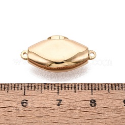 真鍮製ボックスクラスプ  菱形  1連  1穴  2KGP本金メッキ  18mm  穴：22.5~23x11.5~12x6mm&nbsp;KK-Q074-13G-02