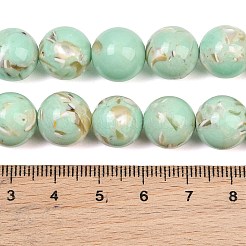 Synthetic Turquoise and Sea Shell Assembled Graduated Beads Strands&nbsp;GG-CBA2AE1-A07-C