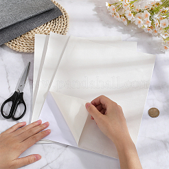 長方形の粘着ベルベットパッチ  丈夫な布製ソファ修理用品  ホワイト  29.4x24x0.05cm&nbsp;AJEW-WH20011-11B