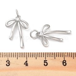 Rack Plating Brass Clear Cubic Zirconia Pendants&nbsp;KK-M293-16P