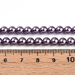 Baking Paint Pearlized Glass Pearl Bead Strands&nbsp;HY-N002-5mm-A14