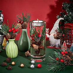 106Pcs 8 Style Artificial Winter Christmas Decorations Set&nbsp;DIY-GA0004-79