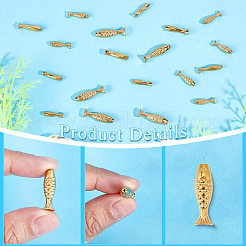 24Pcs 4 Styles 304 Stainless Steel Beads&nbsp;STAS-SC0020-80A
