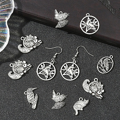 48Pcs 6 Styles Tibetan Style Alloy Pendants&nbsp;FIND-SC0019-41