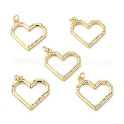 Brass Micro Pave Cubic Zirconia Pendants&nbsp;KK-E068-VB182