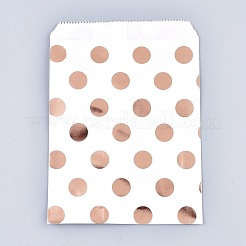 Polka Dot Pattern Eco-Friendly Kraft Paper Bags&nbsp;AJEW-M207-H01-01