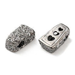 Textured Brass Beads&nbsp;KK-H455-04B