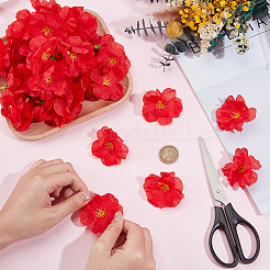 100Pcs Cloth Artificial Flower Head&nbsp;AJEW-GF0013-17A