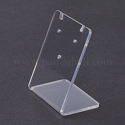 アクリルイヤリングスタンドディスプレイ  L字型  透明  3x5x5.5cm&nbsp;EDIS-F005-01