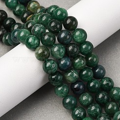天然フクサイトビーズ連売り  ラウンド  8mm  穴：1mm  約47個/連  38cm&nbsp;X1-G-D470-12B-1