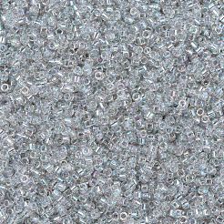 MIYUKIデリカビーズ  シリンダー  日本製シードビーズ  11/0  （db1251)透明グレーミストab  1.3x1.6mm  穴：0.8mm  約2000PCS /ボトル  10 G /ボトル&nbsp;SEED-JP0008-DB1251