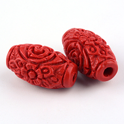 Carved Cinnabar Beads&nbsp;X-CARL-Q004-76B