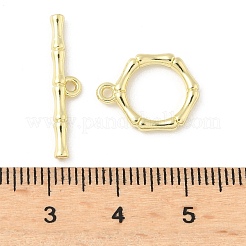 合金マンテル  カドミウムフリー＆鉛フリー  ラックめっき  竹  ゴールドカラー  リング：15x12x2mm  穴：1.4mm  バー：4.5x22x2mm  穴：1.4mm&nbsp;FIND-B047-06G