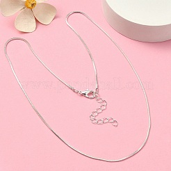 Brass Square Snake Chain Necklace for Men Women&nbsp;MAK-YW0001-10