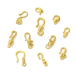 11個、11種類のスタイルの304ステンレススチールフック留め具  ゴールドカラー  7~17x5~
8x1.5~4mm  穴：1~2.5mm  1個/スタイル&nbsp;STAS-CJ0003-39G