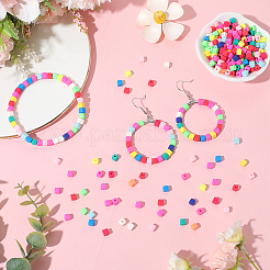 10 Strands Handmade Polymer Clay Beads Strands&nbsp;CLAY-SC0002-49