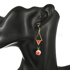 304 Stainless Steel with Cylinder Seed Beads Dangle Earrings&nbsp;EJEW-MZ00810-02