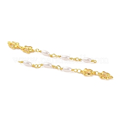 Rack Plating Brass Pave Glass Butterfly Links Connector Charms&nbsp;KK-M266-29G