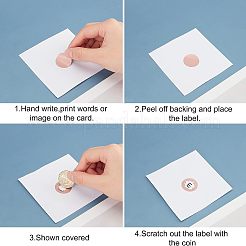 Coated Scratch Off Film Password Sticker&nbsp;DIY-WH0184-42C