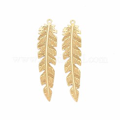Rack Plating 304 Stainless Steel Filigree Pendants&nbsp;X-STAS-T057-36G