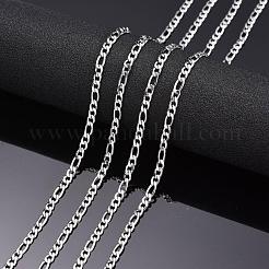 Tarnish Resistant 304 Stainless Steel Mother-Son Chains&nbsp;CHS-K001-32-3mm