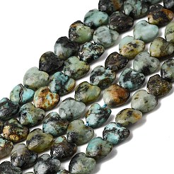 Natural African Turquoise(Jasper) Beads Strands&nbsp;G-P575-C18-6mm