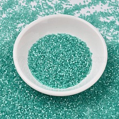 MIYUKIデリカビーズ  シリンダー  日本製シードビーズ  11/0  （db1812)染色ライトアクアグリーンシルクサテン  1.3x1.6mm  穴：0.8mm  約10000個/袋  50 G /袋&nbsp;SEED-X0054-DB1812
