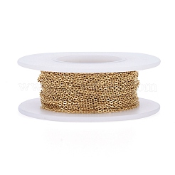 Ion Plating(IP) 304 Stainless Steel Cable Chains&nbsp;CHS-F007-01G-A