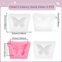 2 Sets 2 Colors DIY Silicone Cabochon Molds&nbsp;SIMO-UN0001-01