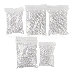 1150Pcs 5 Style ABS Plastic Imitation Pearl Beads&nbsp;KY-LS0001-20