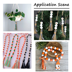 12Pcs 12 Style Jute Tassel Pendants&nbsp;FIND-BT0001-19