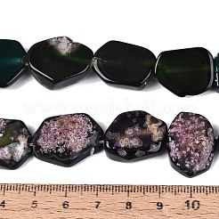 Dyed Natural Agate Beads Strands&nbsp;G-Q606-23E-03