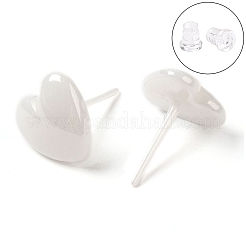 Hypoallergenic Bioceramics Zirconia Ceramic Heart Stud Earrings&nbsp;EJEW-C065-02