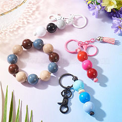 15Pcs 3 Colors Opaque Acrylic Beads&nbsp;SACR-TADJ0001-05B