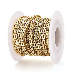 Brass Rectangle Link Chains&nbsp;KK-T074-78G