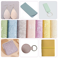 7Pcs PU Leather Fabrics&nbsp;DIY-WH20025-080A