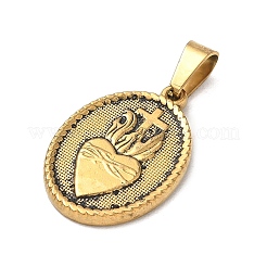 Religion 304 Stainless Steel Pendants&nbsp;STAS-H264-13B-AG