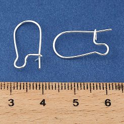 Brass Hoop Earring Findings&nbsp;KK-H258-16S