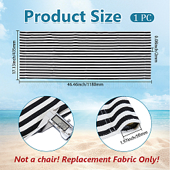 1Pc Stripe Polyester Chair Replacement Fabric&nbsp;AJEW-GF0014-50I