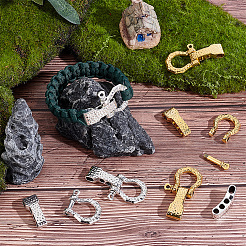 8 Bags 2 Colors Alloy Shackle Clasps&nbsp;FIND-UN0007-85