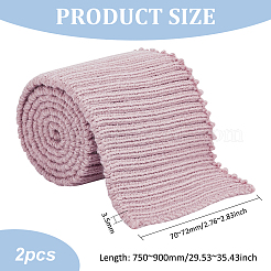 95% Cotton & 5% Spandex Fiber Ribbing Fabric for Cuffs&nbsp;OCOR-WH0082-148D