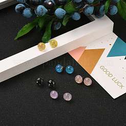 Half Round Resin Stud Earring&nbsp;EJEW-JE04317