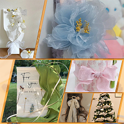 4 Rolls 4 Colors Polyester Ribbon&nbsp;OCOR-PH0002-73
