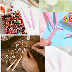 60Pcs 15 Styles PP Plastic Tweezers&nbsp;DIY-BBC0002-64