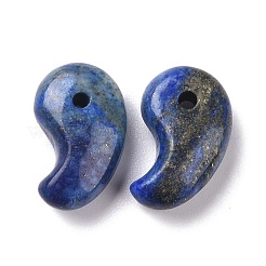 天然石ラピスラズリペンダント  勾玉  20x13x7mm  穴：2mm&nbsp;G-P469-13A-02