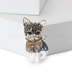 Cat Shaped Alloy Enamel Pins&nbsp;PW-WG2C75B-01