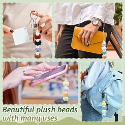 DIYラウンド＆ロンデルビーズ探しキット  ウサギの毛の模造品、ヨーロッパのビーズを含む  ABSプラスチック製模造真珠とガラスビーズ  ミックスカラー  9.5~20x9.5~12mm  穴：1.5~4mm  100個/セット&nbsp;DIY-YW0017-85