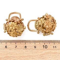 Brass Hollow Cage Pendants&nbsp;KK-P094-14